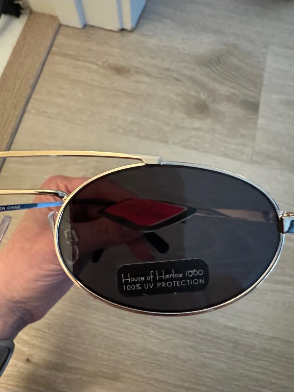 House of Harlow 1960 Gold Metal Frame Sunglasses NEW 🏷️